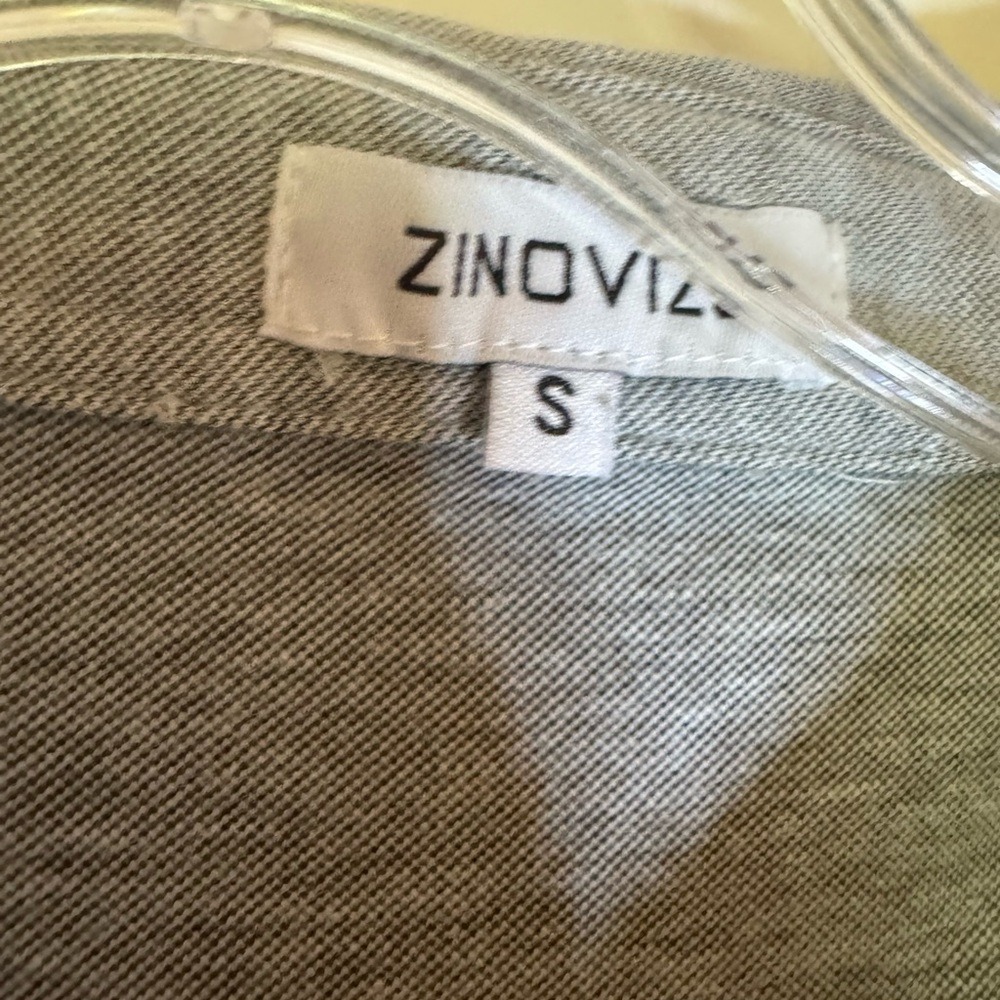 ZinoVizo Men's Gray Polo, 100%‎ Cotton, Small - Picture 2 of 5